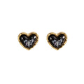 Elegant Korean Heart Shell Pearl Alloy Stud Clip Earrings For Women Girls Fashion Gold Plated Earrings view 5