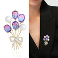 Alloy Zircon Balloon Brooch Pin For Suits And Apparel view 2