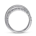 Minimalist Spiral Ring With Sparkling Zircon And Interlaced Line Design For Women view 4