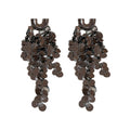 Metal U Shape Cluster Sequin Long Tassel Drop Earrings For Women, Geometric Ring Statement Style view 5