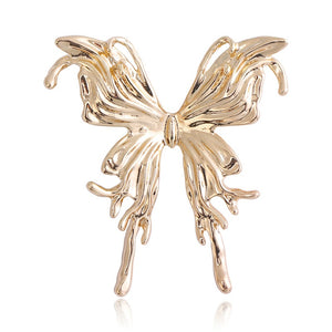 Alloy Smooth Butterfly Brooch Pin For Vintage Insect Jewelry