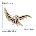Alloy Enamel Rhinestone Eagle Brooch Pin For Suit Jackets view 6