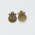 Zinc Alloy Owl Charm Pendant No.475240 for DIY Necklace Bracelet Jewelry Making view 3