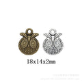 Zinc Alloy Owl Charm Pendant No.475240 for DIY Necklace Bracelet Jewelry Making view 1