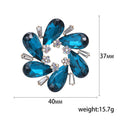 Alloy Crystal Flower Wreath Brooch Pin For Scarves And Clothing view 5