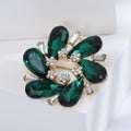 Alloy Crystal Flower Wreath Brooch Pin For Scarves And Clothing view 4