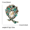 Alloy Crystal Glass Brooch For Women Suit And Coat view 7