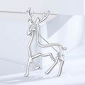 Alloy Polished Deer Brooch Pin For Christmas Holiday Animal Accessories view 4