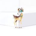 Alloy Enamel Deer Brooch For Cute Fashion Clothing Accessories view 2