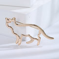Alloy Smooth Cat Brooch For Creative Animal Clothing Accessories view 6
