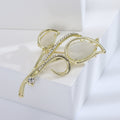 Alloy Cat Eye Tulip Brooch Pin For Suits And Coats view 4