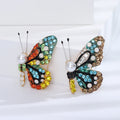 Alloy Rhinestone Butterfly Brooch For Coats And Fashion Apparel view 3
