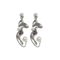 Irregular Twisted Alloy Metal Drop Earrings, Statement Minimalist Style For Women view 5