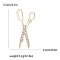 Alloy Rhinestone Scissors Brooch For Men's Suit Lapel Accessories view 6