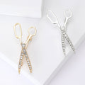 Alloy Rhinestone Scissors Brooch For Men's Suit Lapel Accessories view 1