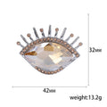 Luxury Alloy Crystal Eye Brooch For Sweaters Coats And Shawls view 5