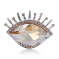 Luxury Alloy Crystal Eye Brooch For Sweaters Coats And Shawls view 1