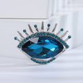 Luxury Alloy Crystal Eye Brooch For Sweaters Coats And Shawls view 6