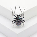 Alloy Rhinestone Spider Brooch Pin For Coat And Apparel Decoration view 3