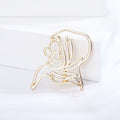 Alloy Hollow Line Portrait Brooch For Fashion Clothing Accessories view 6