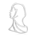 Alloy Hollow Portrait Brooch Pin For Suits And Cardigans view 5