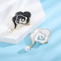 Alloy Camellia Flower Brooch Pin For Elegant Coat And Suit Accessories view 3