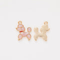 Enamel Poodle Dog Charm Metal Pendant for Jewelry Making view 11