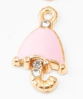 Crystal Accent Umbrella Charms in Pink Umbrella, White Umbrella, Red Umbrella view 3