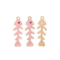 Enamel Fish Skeleton Alloy Charm in 8 Pictured Options view 9