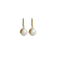 Elegant Korean Style Baroque Pearl Drop Earrings With Gold Alloy Hooks And Sparkling Zircon Accents Earrings view 5
