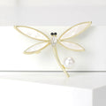 Alloy Shell Dragonfly Brooch Pin For Coats And Sweater Accessories view 2