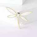 Alloy Shell Dragonfly Brooch Pin For Coats And Sweater Accessories view 1