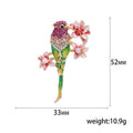 Creative Alloy Enamel Parrot Brooch Pin For Fashion Clothing Decoration view 5