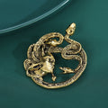 Alloy Vintage Medusa Brooch Pin For Hip Hop Clothing Accessories view 4