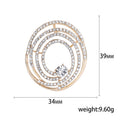 Alloy Rhinestone Fashion Brooch For Suit Dress And Apparel Decoration view 5