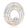 Alloy Rhinestone Fashion Brooch For Suit Dress And Apparel Decoration view 1