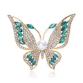 Alloy Rhinestone Butterfly Brooch For Sweater Suit And Coat view 1