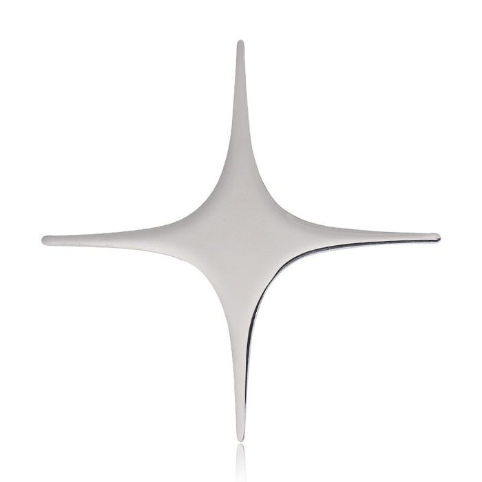 Alloy Minimal Cross Star Brooch For Stylish Suit Lapel Decoration