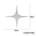 Alloy Minimal Cross Star Brooch For Stylish Suit Lapel Decoration view 5