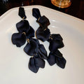 Korean Style Acrylic Rose Petal Tassel Drop Earrings Statement Long Floral Fashion Jewelry view 2