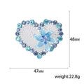 Alloy Pearl Heart Brooch Pin For Suits And Dresses view 5