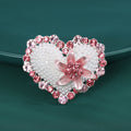 Alloy Pearl Heart Brooch Pin For Suits And Dresses view 4
