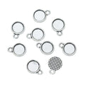Round 6mm Bezel Jewelry Making Component In 2 Finish Options view 6