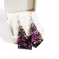 Luxury Gradient Rhinestone Geometric Mesh Drop Dangle Alloy Statement Jewelry For Women Earrings view 2