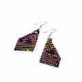 Luxury Gradient Rhinestone Geometric Mesh Drop Dangle Alloy Statement Jewelry For Women Earrings view 3
