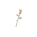 European American Retro Metal 3D Rose Brooch Simple Niche Pin For Suit Cardigan Coat Accessory view 5