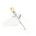 European American Retro Metal 3D Rose Brooch Simple Niche Pin For Suit Cardigan Coat Accessory view 3