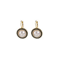 Vintage Round Pearl Rhinestone Alloy Braided Enamel Luxury Korean Style Women's Drop Earrings view 5