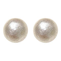 Korean Style Round Pearl Stud Earrings With Silver Needle Geometric Light Luxury Fashion Design view 5