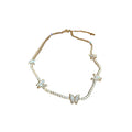 Korean Dongdaemun Rhinestone Butterfly Alloy Collarbone Necklace Style Fashion Jewelry view 5